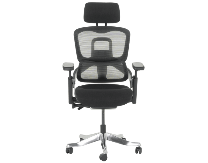 Ергономичен стол Sonata Metz, Черен, Люлеещ механизъм