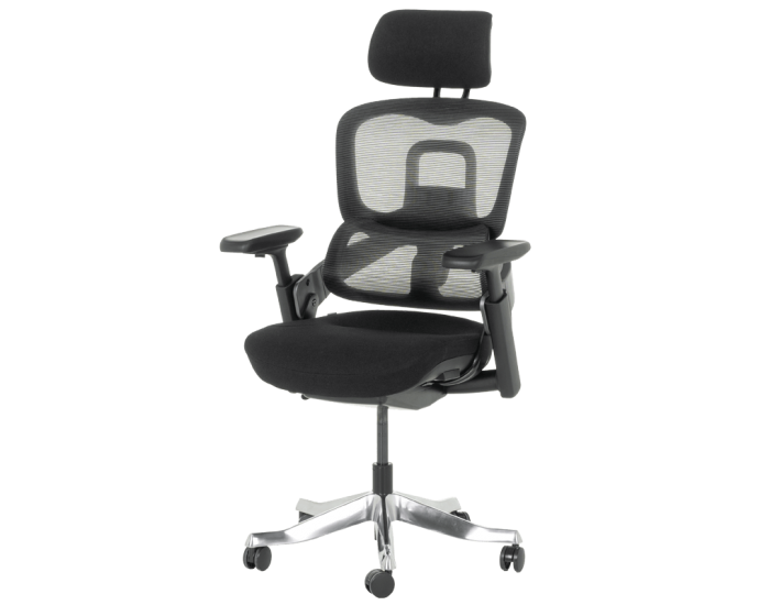 Ергономичен стол Sonata Metz, Черен, Люлеещ механизъм