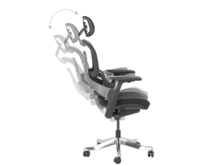 Ергономичен стол Sonata Metz, Черен, Люлеещ механизъм