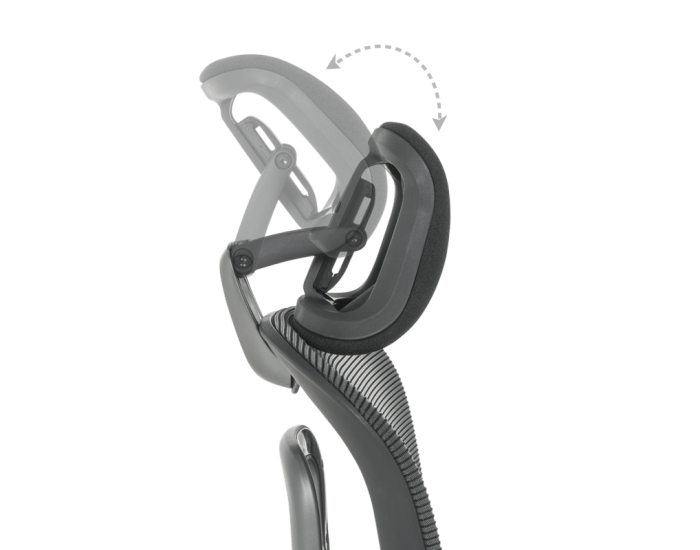 Ергономичен стол Sonata Metz, Черен, Люлеещ механизъм