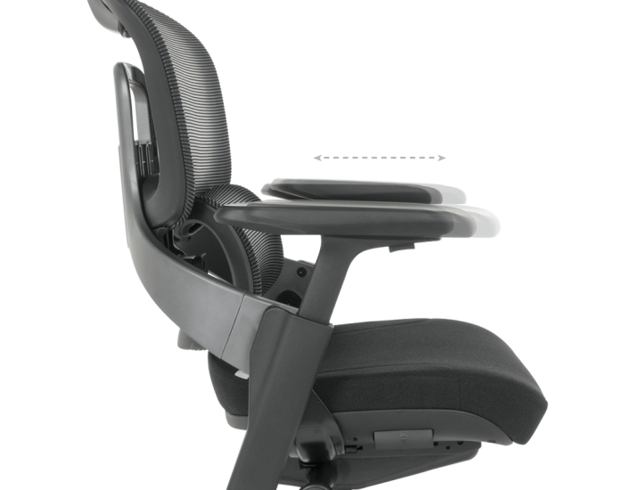 Ергономичен стол Sonata Metz, Черен, Люлеещ механизъм