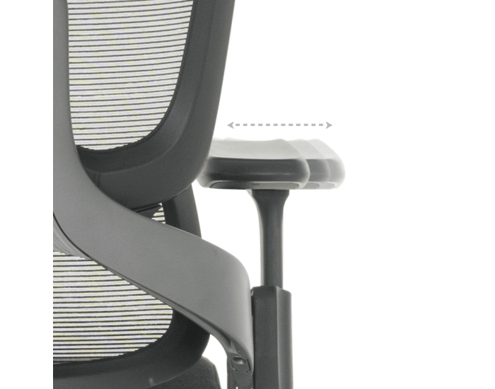 Ергономичен стол Sonata Metz, Черен, Люлеещ механизъм