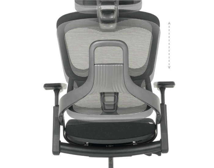 Ергономичен стол Sonata Metz, Черен, Люлеещ механизъм