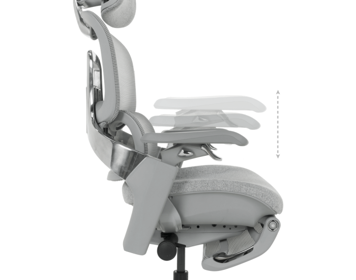 Ергономичен стол DOLE W - сив