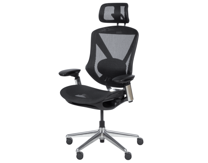 Ергономичен стол Sonata Mana, Черен,Множество функции