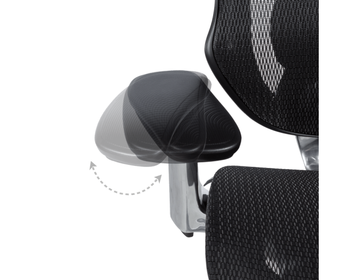 Ергономичен стол Sonata Mana, Черен,Множество функции