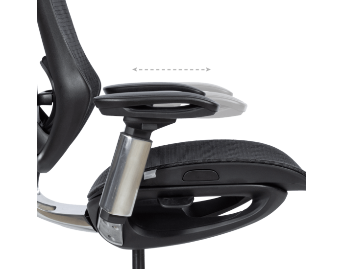 Ергономичен стол Sonata Mana, Черен,Множество функции