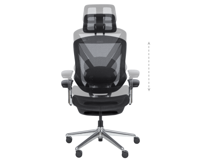 Ергономичен стол Sonata Mana, Черен,Множество функции