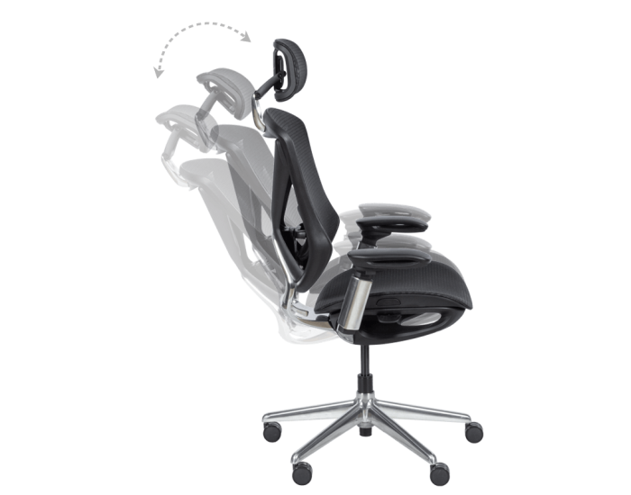 Ергономичен стол Sonata Mana, Черен,Множество функции