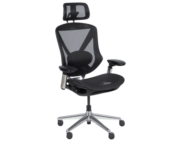 Ергономичен стол Sonata Mana, Черен,Множество функции