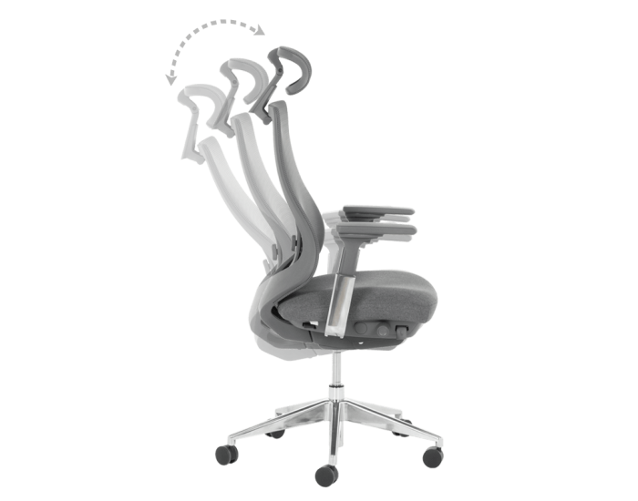 Ергономичен стол BADEN - сив