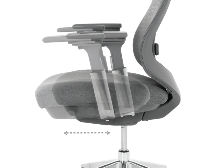 Ергономичен стол BADEN - сив