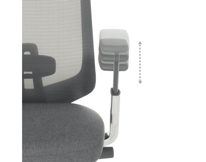 Ергономичен стол BADEN - сив