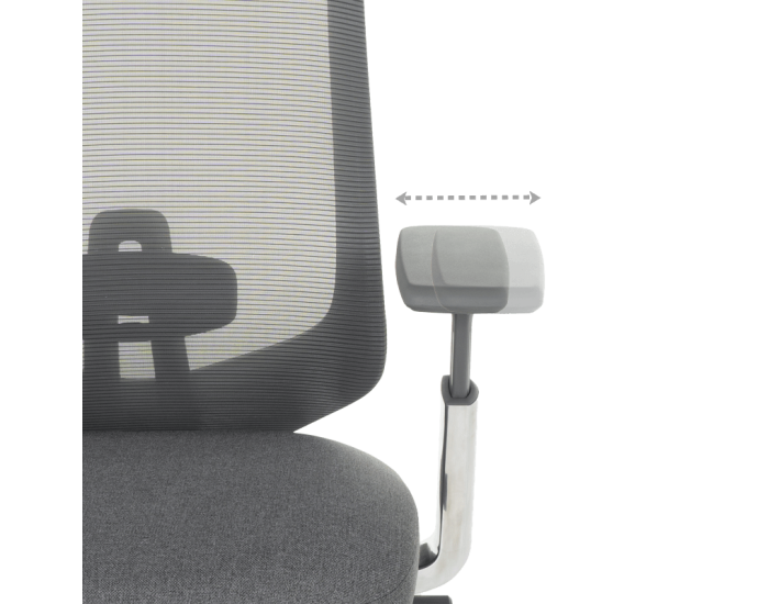 Ергономичен стол BADEN - сив