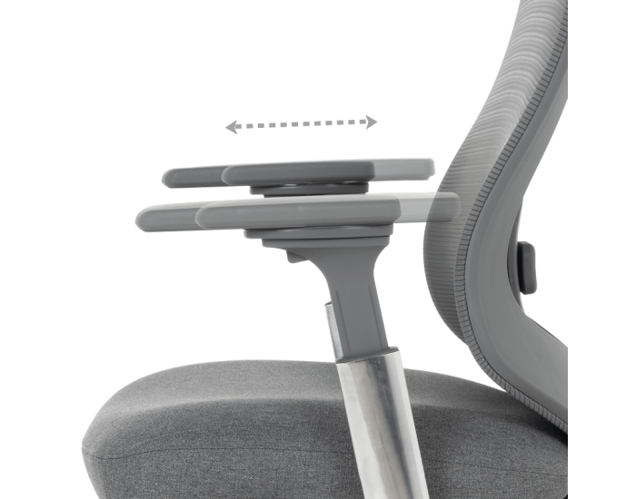 Ергономичен стол BADEN - сив