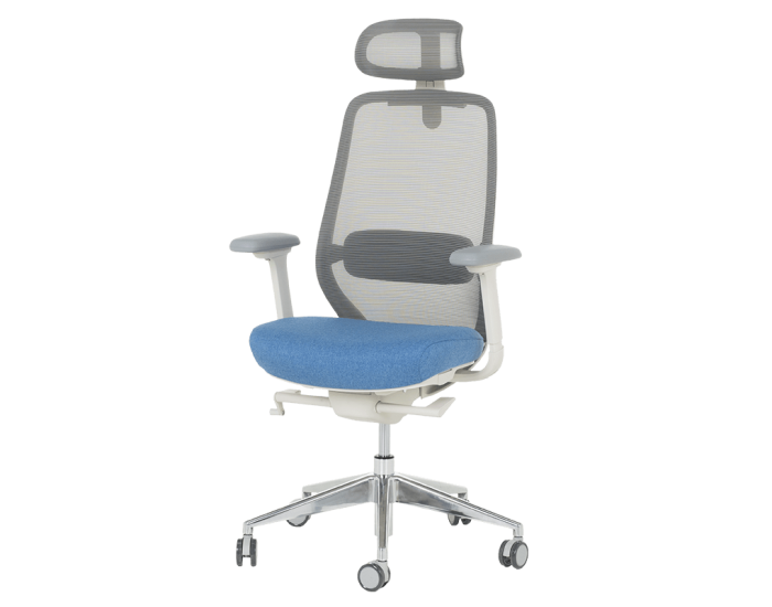 Ергономичен стол GLAND - син-сив