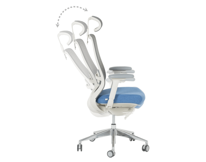 Ергономичен стол GLAND - син-сив