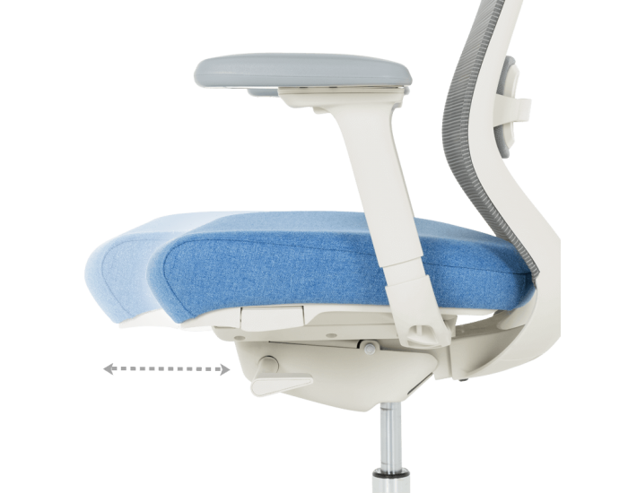 Ергономичен стол GLAND - син-сив