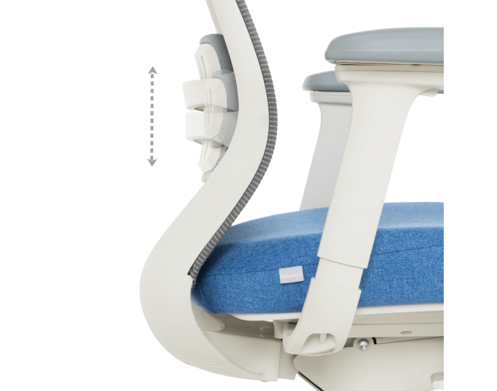 Ергономичен стол GLAND - син-сив