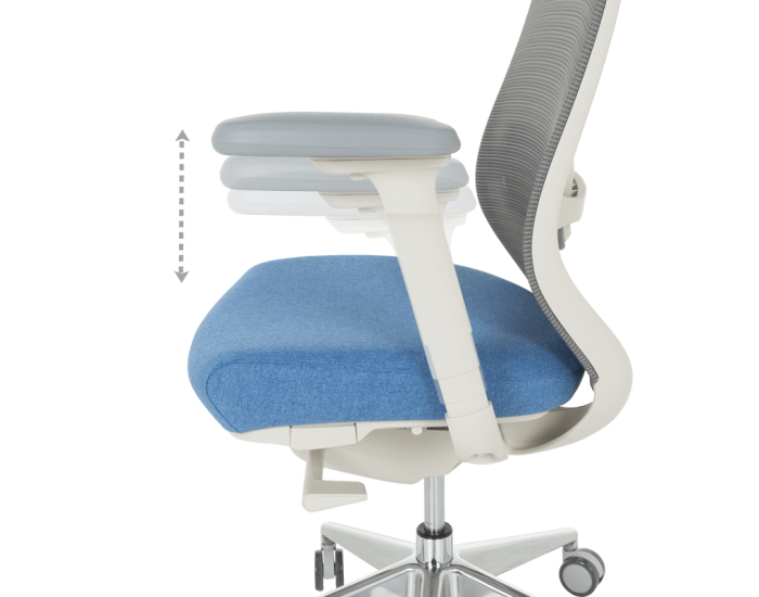 Ергономичен стол GLAND - син-сив