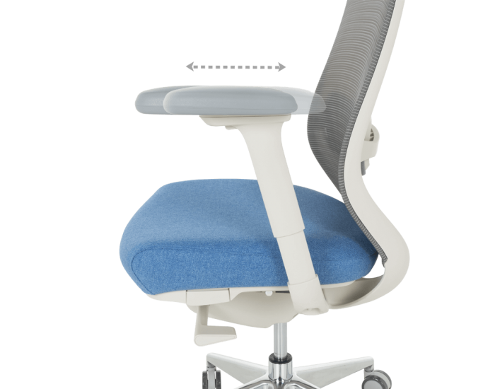 Ергономичен стол GLAND - син-сив