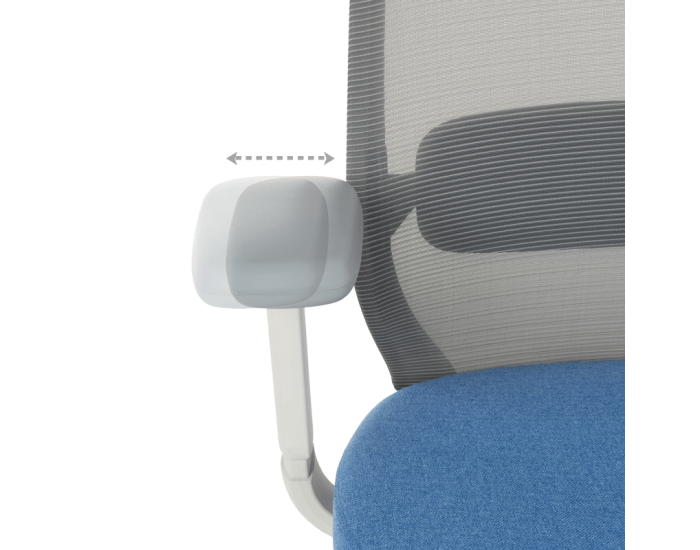 Ергономичен стол GLAND - син-сив