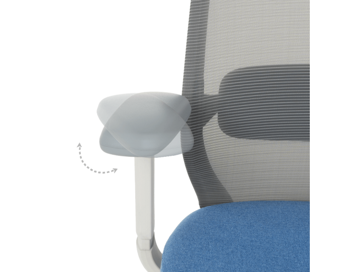 Ергономичен стол GLAND - син-сив