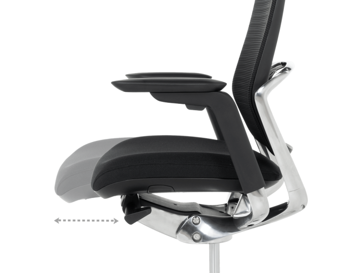 Ергономичен стол VAUD - черен