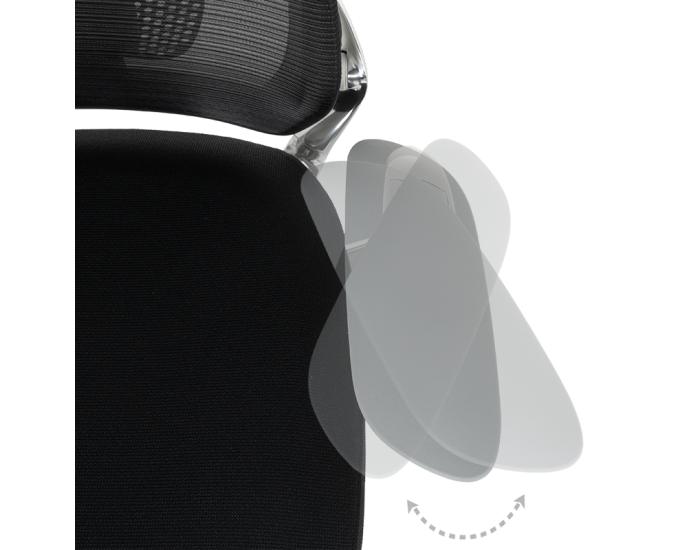 Ергономичен стол VAUD W - черен