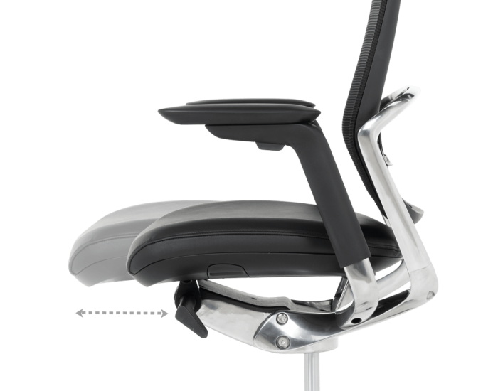 Ергономичен стол VAUD LUX - черен