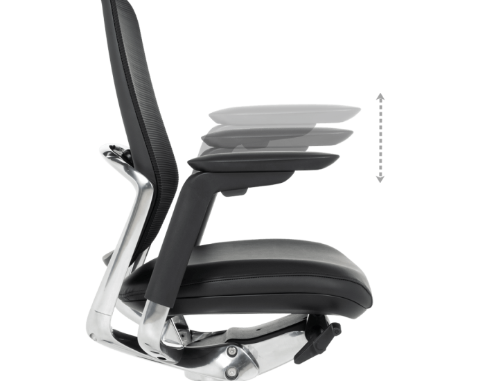 Ергономичен стол VAUD LUX - черен