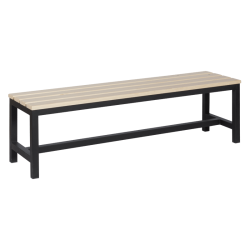 Пейка за съблекалня Sonata Blum 150-1, 150x40.5x42.5 см, Черна - Градински Дивани и Пейки