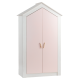 Двукрилен гардероб Sonata Pink House, Детски,  Височина 208 см