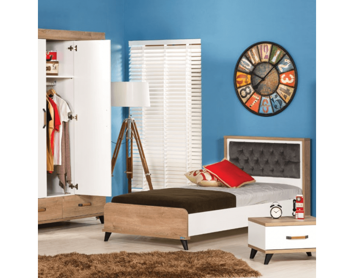 Детско легло Sonata Natura, 120 x 200 см, ПДЧ, Подматрачна рамка