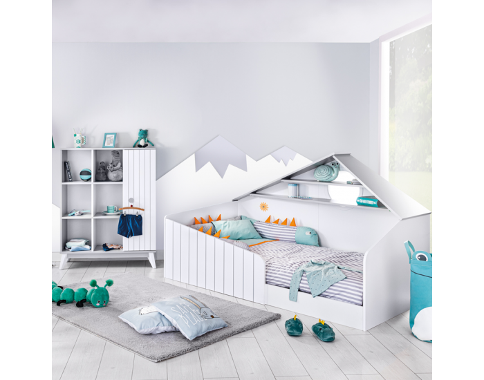Детско легло Sonata Bird House, 100 х 200 см,  Къща, Монтесори