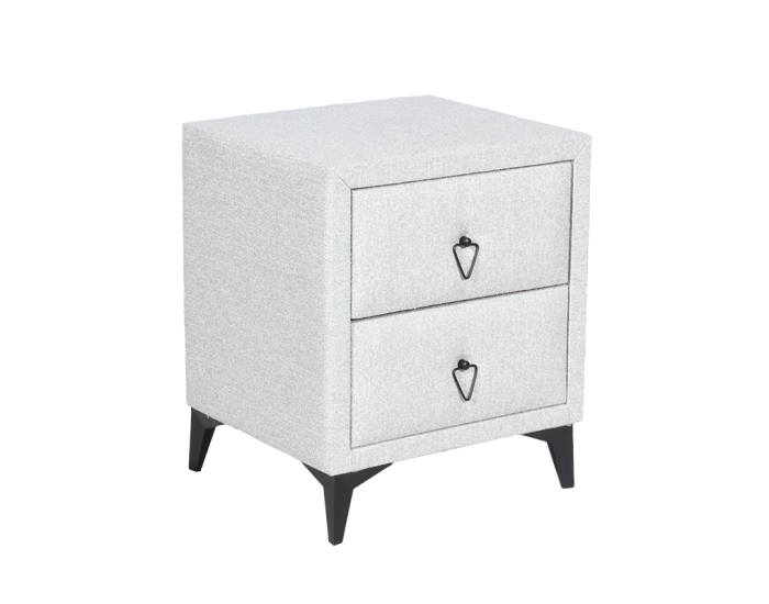 Нощно шкафче Sonata Kolajen Linen, Сив, ПДЧ, Дамаска Нощно шкафче Sonata Kolajen Linen, Сив, ПДЧ, Дамаска