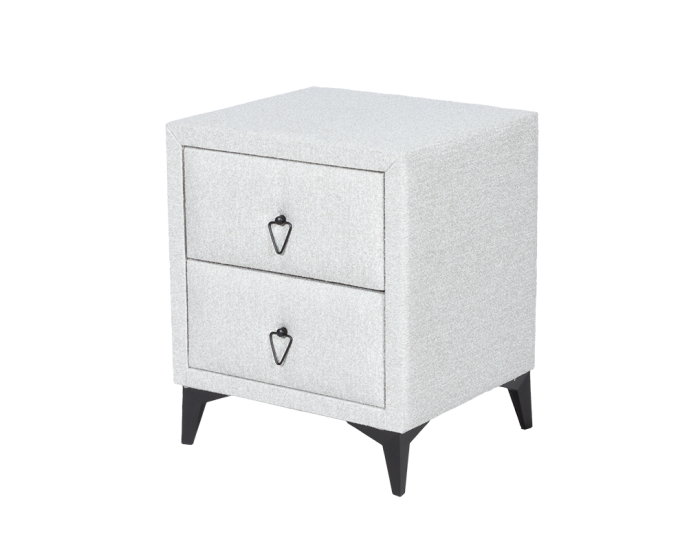 Нощно шкафче Sonata Kolajen Linen, Сив, ПДЧ, Дамаска Нощно шкафче Sonata Kolajen Linen, Сив, ПДЧ, Дамаска