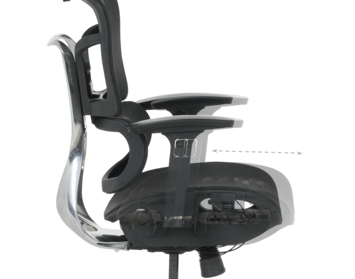 Ергономичен стол Sonata 7902 - черен