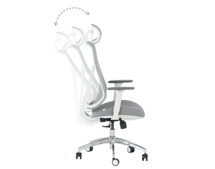 Ергономичен стол Sonata Blum 7901 W - сив