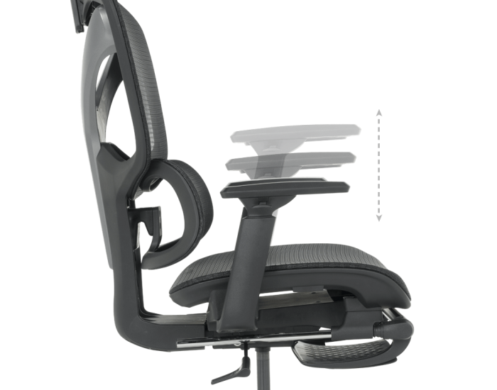 Ергономичен стол COLMAR - черен