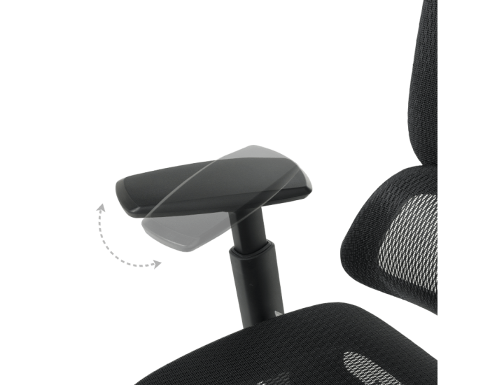 Ергономичен стол COLMAR - черен