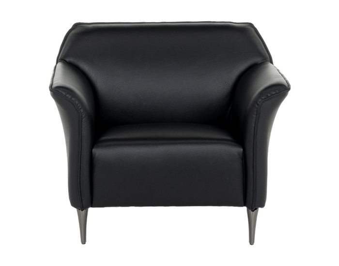 Кожен фотьойл Sonata Nexo Lux, Черен, Дължина 88 см