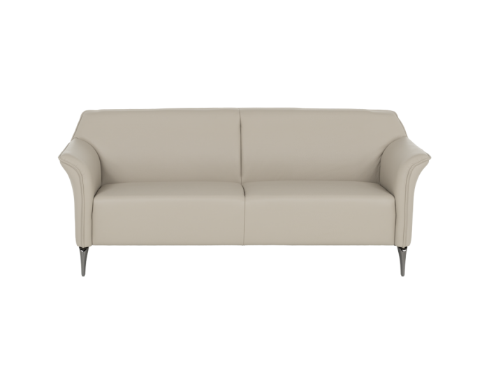 Кожен диван Sonata Nexo Lux, Бежов, Тройка,  Дължина 194 см