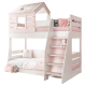Двуетажно детско легло Sonata Pink House, Дясно, Без матрак Двуетажно детско легло Sonata Pink House, Дясно, Без матрак