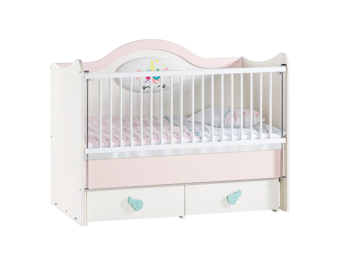 Бебешка кошара-люлка Sonata UNICORN, 70 х 130 см, Люлееща функция