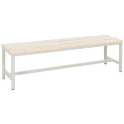 Пейка за съблекалня Sonata Blum, Сива,  Праховобоядисан метал - Градински Дивани и Пейки