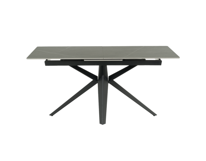 Разтегателна трапезна маса Sonata Zory, Сива, 160 - 200 см