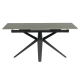Разтегателна трапезна маса Sonata Zory, Сива, 160 - 200 см