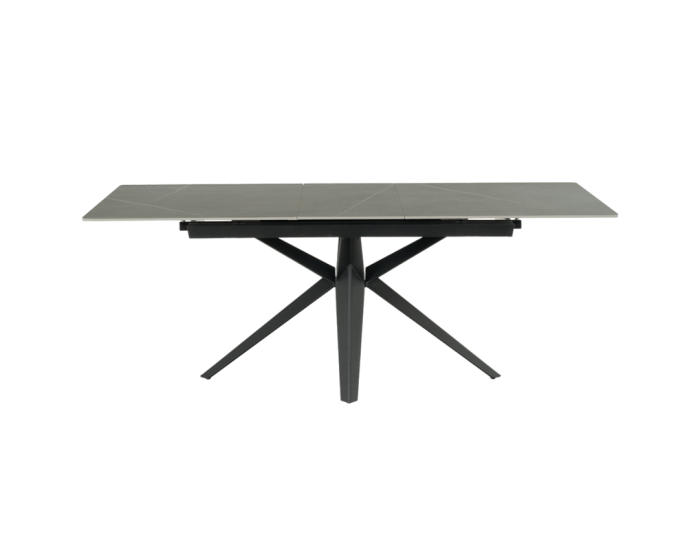 Разтегателна трапезна маса Sonata Zory, Сива, 160 - 200 см