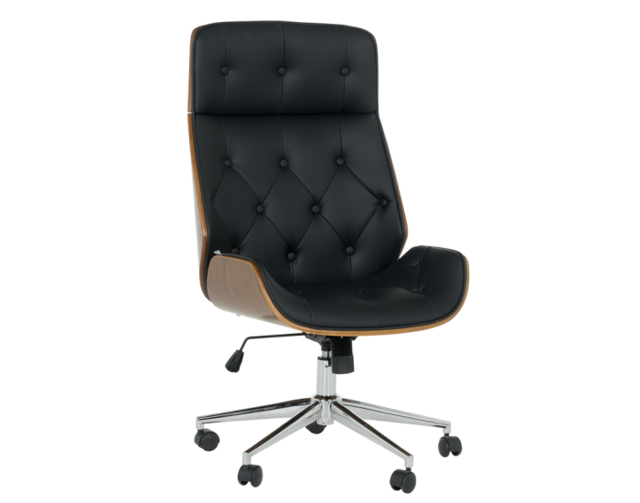 Офис кресло Sonata Blum 6407 - орех-черен